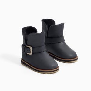 Zara Baby Leather Winter Boots Size 7